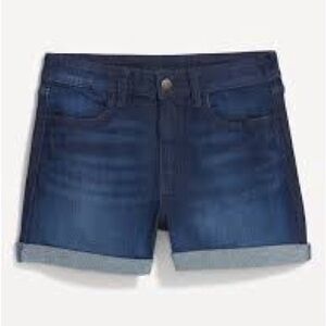 Old Navy High-Rise Blue Denim Shorts